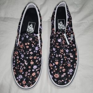 Vans Custom Floral Slipons